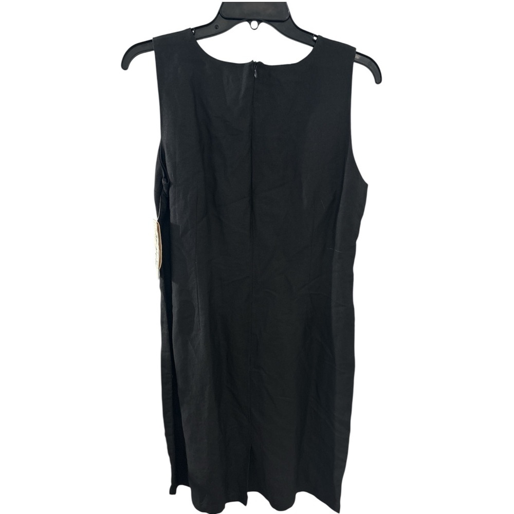 NWT Vintage Jennifer Eden Black Knee-Length Sheath Sleeveless Dress Size 12 - Picture 12 of 12